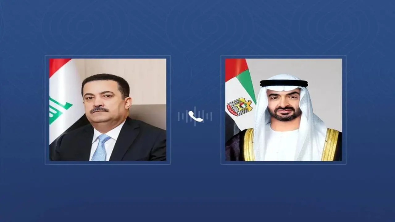 محمد بن زايد ورئيس وزراء العراق يبحثان مستجدات الأوضاع الراهنة في المنطقة